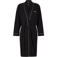 BOSS Herrenbademantel Xmas Kimono, Langform, Baumwolle
