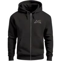 Neverless Sweatjacke Herren Sweatjacke mit Kapuze Logoprint Mountain Life Pullover