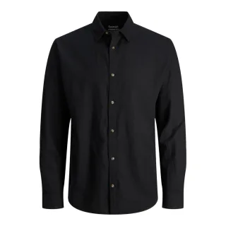 Jack & Jones Linnen Shirt Schwarz