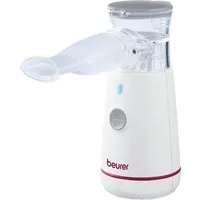 BEURER Inhalationsgerät IH 47, akkubetriebener, kompakter Inhalator, für zuhause und unterwegs, Hygienische Anwendung dank integrierter Selbstreinigungsfunktion