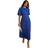 Love & Roses Midikleid Love & Roses Strukturiertes Midikleid, Regular (1-tlg)