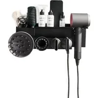 feinlux Haartrocknerhalter Haartrockner Wandhalterung Ständer Föhnhalter, (Packung, Wandmontierter Haartrocknerhalter ohne Bohren, Haken Organizer für Dyson Supersonic Haartrockner)