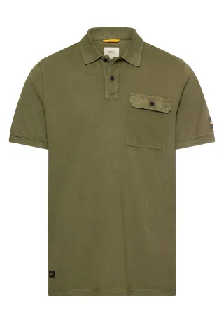camel active - Poloshirt aus reiner Baumwolle deep olive - Gr. - XXL