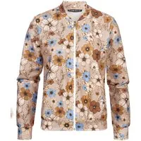 CLOUD 5IVE Klassische Bluse CLOUD 5IVE Blouson with All-Over Flower Print