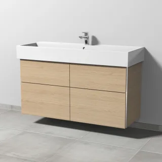 Sanipa 3way Waschtischunterbau zu Duravit Vero Air Waschtisch mit 4 Auszügen, Eiche-Nordic BR43648