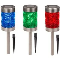 HAC24 LED Solarleuchte Garten Solar Lampen Solarlampen Terrasse, LED fest integriert, Warmweiß, Mystic Star mit Erdspieß