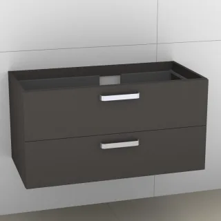 Artiqua 414 Waschtischunterschrank für Venticello 4134R2 Stahlgrau, 414-WU2L-V109-7142-88 414-WU2L-V109-7142-88