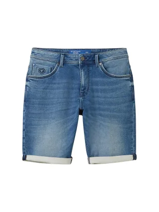 Tom Tailor - TTJOSH Regular Slim Jeans Shorts mid stone wash denim - Gr. - 40