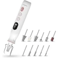 medisana Maniküre-Pediküre-Set MP 940, 10-tlg., 10 Aufsätze, für Nägel, Nagelhaut und Hornhaut, beleuchtet, aufladbar