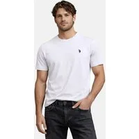 U.S. Polo Assn. T-Shirt USCaaleb – Herren Basic mit Rundhalsausschnitt 100 % Baumwolle mit weicher Haptik und leichtem Tragegefühl