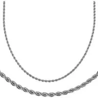 Firetti Kette ohne Anhänger Schmuck Geschenk Silber 925 Halsschmuck Halskette Kordelkette, Made in Germany