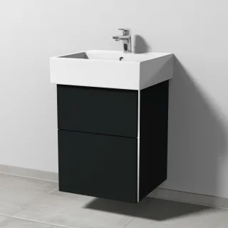 Sanipa 3way Waschtischunterbau zu Duravit Vero Air Waschtisch mit 2 Auszügen, Vulkan-Matt BP4311V