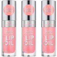 Essence Lipgloss HYDRA KISS LIP OIL, 3-tlg., mit hochglänzendem Finish