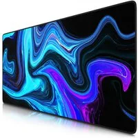 Titanwolf Gaming Mauspad XXL Speed Mousepad 900 x 400 x 3 mm, Schreibtischauflage, abwaschbar, rutschfeste Rückseite, Geschwindigkeit & Präzision, Blue Liquid