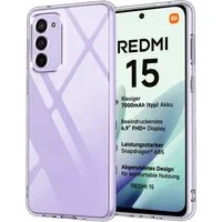 CoolGadget Handyhülle Transparent Ultra Slim Case für Xiaomi Redmi 15 6,9 Zoll, Silikon Hülle Dünne Schutzhülle für Redmi 15 5G Hülle
