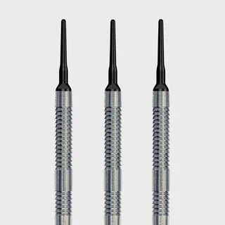 Soft Dart Barrel Zylinder Grip3 V1 - Silber / 16g
