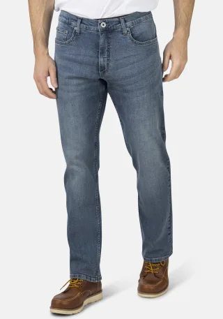HERO by John Medoox 5-Pocket-Jeans "Phoenix Denim Big Straight Cut Stretch Jeans" Straight Fit Casual Clean Wash Denim Jeans für Herren