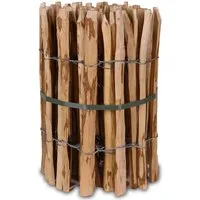 Home4Living Staketenzaun Haselnusszaun Teichumrandung 5m Gartenzaun 4-6cm Lattenabstand, Naturprodukt, witterungsbeständig, langlebig, unbehandelt