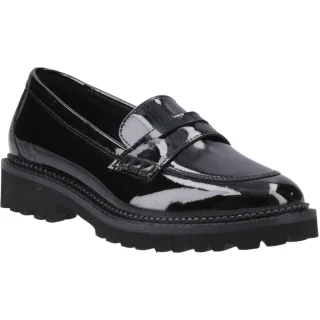 Hush Puppies Grazia Mädchenschwarze Slipper Aus Leder