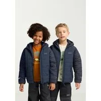 Jack Wolfskin Outdoorjacke ZENON JKT KIDS für Kinder, im Puffer-Design, wasserabweisend, winddicht, mit Kapuze