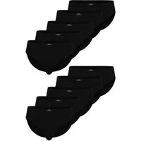 GÖTZBURG Slip GÖTZBURG Herren Sport-Slip schwarz uni 10er Pack (10-St)