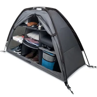 Xmund Tent and RV Camping Organizer with Zippered, 9 Compartments, Shoe Organizer for RVs, Dining Tent Organizer, Family