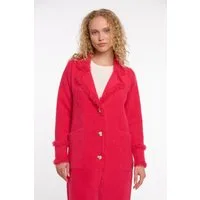 Rino & Pelle Longstrickjacke CATENA mit Fransendetails und Knöpfen
