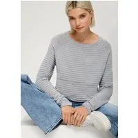 QS Longpullover Strickpullover Pullover aus Viskosemix