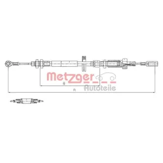 Metzger Handbremsseil vorne Citro?n Jumper 230 Fiat Ducato 230 Peugeot Boxer