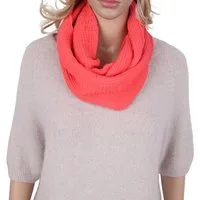 MIRROSI Loop Damen Schal aus Musellin, Made in Italy 70x20cm, Uni, Schlauchschal, (Zweimal um den Hals wickelbar, ca. 70x20cm), Damen Halstuch ideal für Frühling, Sommer oder Herbst