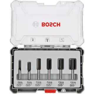 Bosch PRO 6-tlg. Nutfräser-Set, Schaft 6mm - 2607017465