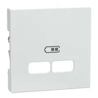 Zentralplatte für System M USB Ladestation Einsatz weiß, Retail