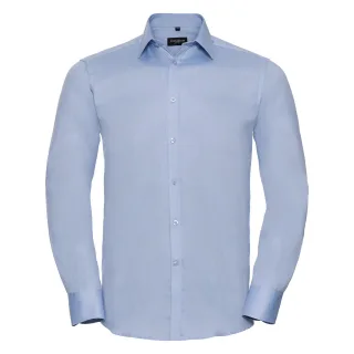 Russell Collection - Formelles Hemd für Herren Langärmlig (Hellblau)