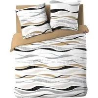 Douceur d'intérieur Bettwäsche Bettwäsche, NATURA, 240 x 220 cm, 3-teilig, Polyester, angenehmes Material