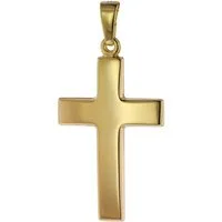 trendor Kreuzanhänger 75268, Anhänger Kreuz Gold 585 (14 Karat) 24 mm