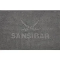 Sansibar Sylt Duschmatte Badvorleger, Duschvorleger, Badematte 50x80 cm, Hochtiefprägung, strapazierfähig, fußbodenheizungsgeeignet, Rückseite hat keine rutschhemmende Beschichtung, 100% Baumwolle (900 gsm), BxL: 50x80 cm