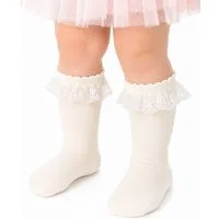 La Bortini Kniestrümpfe Kniestrümpfe Socken für Baby und Kinder Strümpfe mit Rüschen