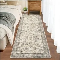 GarveeMore Teppich, rechteckig, Höhe: 7 mm, Klassische Orientoptik, passend für Wohnzimmer, Schlafzimmer, Flur