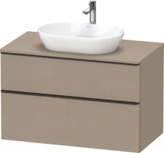 Duravit D-Neo Konsolenwaschtischunterbau wandhängend Leinen Matt 1000x550x664 mm - DE49680BD750000 DE49680BD750000