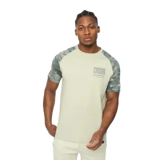 Crosshatch - "Branton" T-Shirt für Herren (Helles Oliv)