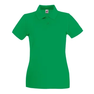 Fruit Of The Loom Damen Lady-Fit Premium Kurzarm-Poloshirt (Kelly Green)