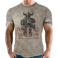 LOBO NEGRO® T-Shirt für Wikinger Fans: Viking Warrior used Look