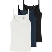 Schiesser Unterhemd 3er Pack Personal Fit (Spar-Set, 3-St) Spaghetti Top - Atmungsaktiv - Atmungsaktiv und temperaturausgleichend