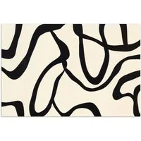 MuchoWow Poster Abstrakt - Linien - Modern - Beige, (1 St), Poster ohne Rahmen, Wandbild, Wandposter, 30x20 cm
