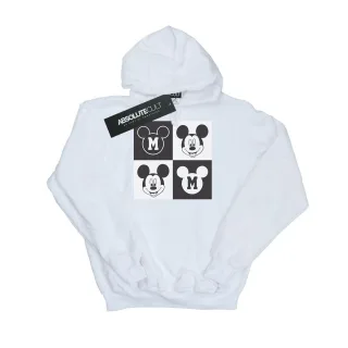 Disney - "Mickey Mouse Smiling Squares" Kapuzenpullover für Damen (Weiß)
