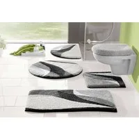 OTTO home Badematte Magnus, Badvorleger, Badezimmer Teppich, Höhe 20 mm, rutschhemmend beschichtet, schnell trocknend, strapazierfähig, Polyacryl, rund, mehrfarbig, Badteppich, Badematten auch als 2 teiliges Set & rund
