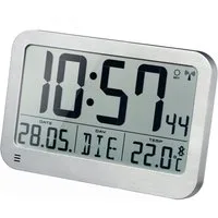 OPTUS Wanduhr OPTUS MyTime MC LCD Wand-/Tischuhr silber 225x150mm