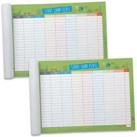 itenga Spiel itenga Spieleblock Stadt Land Fluss 2er Set DIN A5 50 Blatt