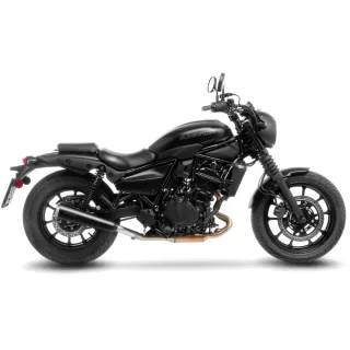 LeoVince Sportauspuff CLASSIC RACER BLACK Kawasaki Eliminator 500 /SE Bj.2024-2026 EURO5+ /ABE