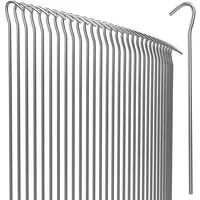 Gardebruk Zelthering, (50-St), 50x Heringe verzinkter Stahl 20x 2,5 cm Ø 3,5 mm Unkrautvlies